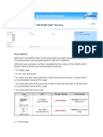 Set of Recommendations For AIR BLEED LEAK Warning