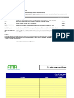 Fixed Asset and Depreciation Schedule: Instructions: Inputs