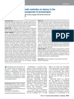 The Impact of Fetal Growth Restriction On Latency in The Setting of Expectant Management of Preeclampsia