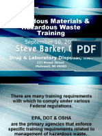 Hazardous Waste DOT Training