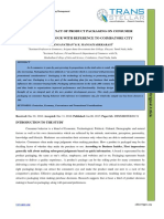 A Study On Impact of Product Packaging On Consumer Buying Behaviour With Reference To Coimbatore City