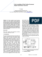 Variable Speed Drive Modelling of Wind Turbine Permanent Magnet Synchronous Generator