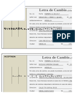 Formato Letra de Cambio