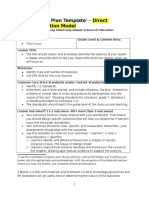 Direct Instruction Model Lesson Plan Template 1