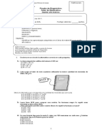 Prueba de Diagnóstico Taller Matemática 5° 2017 Corr