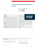 MTA in The Treatment of Internal Root Resorption