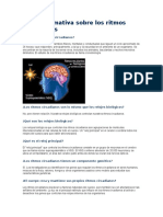 Hoja Informativa Sobre Los Ritmos Circadianos