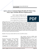 Speed Control of Permanent Magnet Brushless DC Motor Using Fuzzy Logic Controller-Hardware Implementation