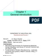 Introduction To Manufacturing Process