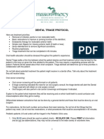 Protocol Dental Triage