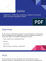 Irony and Satire - Objective 1