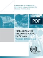 Trabajo Infantil Urbano Peligroso en Panamá