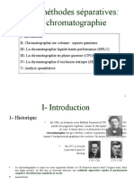 Les Méthodes Séparatives: La Chromatographie