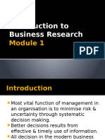 Introduction To Business Research