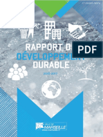 Rapport Annuel Développement Durable Ville de Marseille