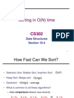 Sorting in O (N) Time: Data Structures Section 10.4