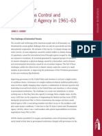 The US Arms Control and Disarmament Agency in 1961-63: A Study in Governance