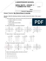 1st Summative Test Grade 11 GM