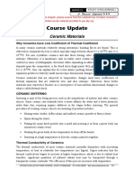 Course Update: Ceramic Materials