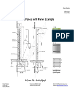 Brick Fence Infill Panel Example