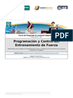 2 Programación y Control Del Entrenamiento de Fuerza