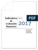 Indicadores de Evaluación Financiera