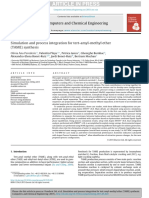 Simulation and Process Integration For Tert-Amyl-methyl Ether