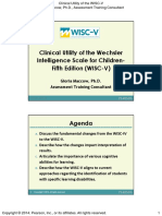 Clinical Utility of The Wechsler Intelligence Scale For ChildrenFifth Edition (WISC-V)