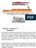 Professional Practice - I: Architecture in A Place Has Legal & and State Governmental Interventions