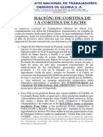 Conspiración - de Cortina de Humo A Cortina de Leche