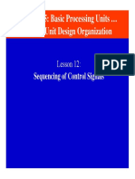 Sequencing Control Signals in Computer Organization