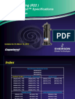 Copeland Scroll Compressors Specifications AC Models Only PDF