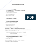 Calculo y Seleccion de Cadena