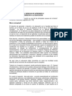 El Derecho de Aprender o El Derecho A La Educacion Bravo