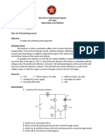 To Make A DC Switching Circuit Using SCR's