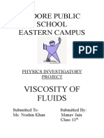 Physics Project 11th Class (Viscosity)