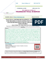 Analytical Method Development and Validation For The Simultaneous Estimation of Ofloxacin and Metronidazole in Bulk and Dosage Form Using RP-HPLC