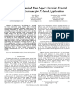 Design of A Stacked Two Layer Circular Fractal Microstrip Antenna For X-Band Application