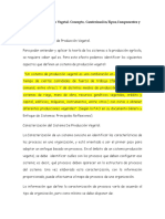 Concepto y Ccaracteristicas de Sistema de Producción Vegetal