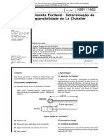 NBR 11582 - Cimento Portland - Determinacao Da Expansibilidade de Le Chatelier PDF