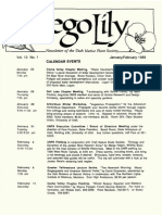 1989 Utah Native Plant Society Annual Compliations