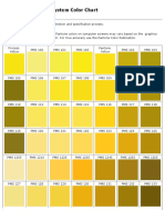 Pantone Matching System Color Chart: PMS Colors Used For Printing