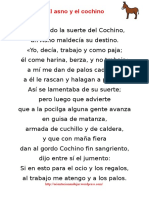 El Asno y El Cochino Cuento y Actividades