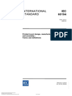 IEC 60194 - 2006 PCB Design, Manufacturing and Assembly