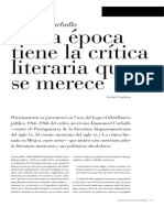 Cada Época Tiene La Crítica Literaria Que Se Merece (Entrevista) PDF