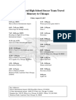 Travel Itinerary