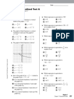 Holt Algebra 1 - Chapter 11 - Standardized Test