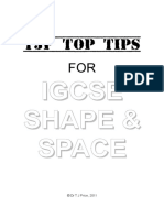 TJP Top Tips: Igcse Shape & Space