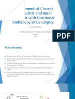 Management of Chronic Pansinusitis and Nasal Polypi With