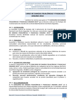 Bases Del V Concurso de Danzas Folkloricas y Pasacalle Unajma 2014 PDF